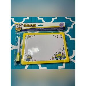 New Minions Dry Erase Board with Yellow Frame 5.5” x 8”